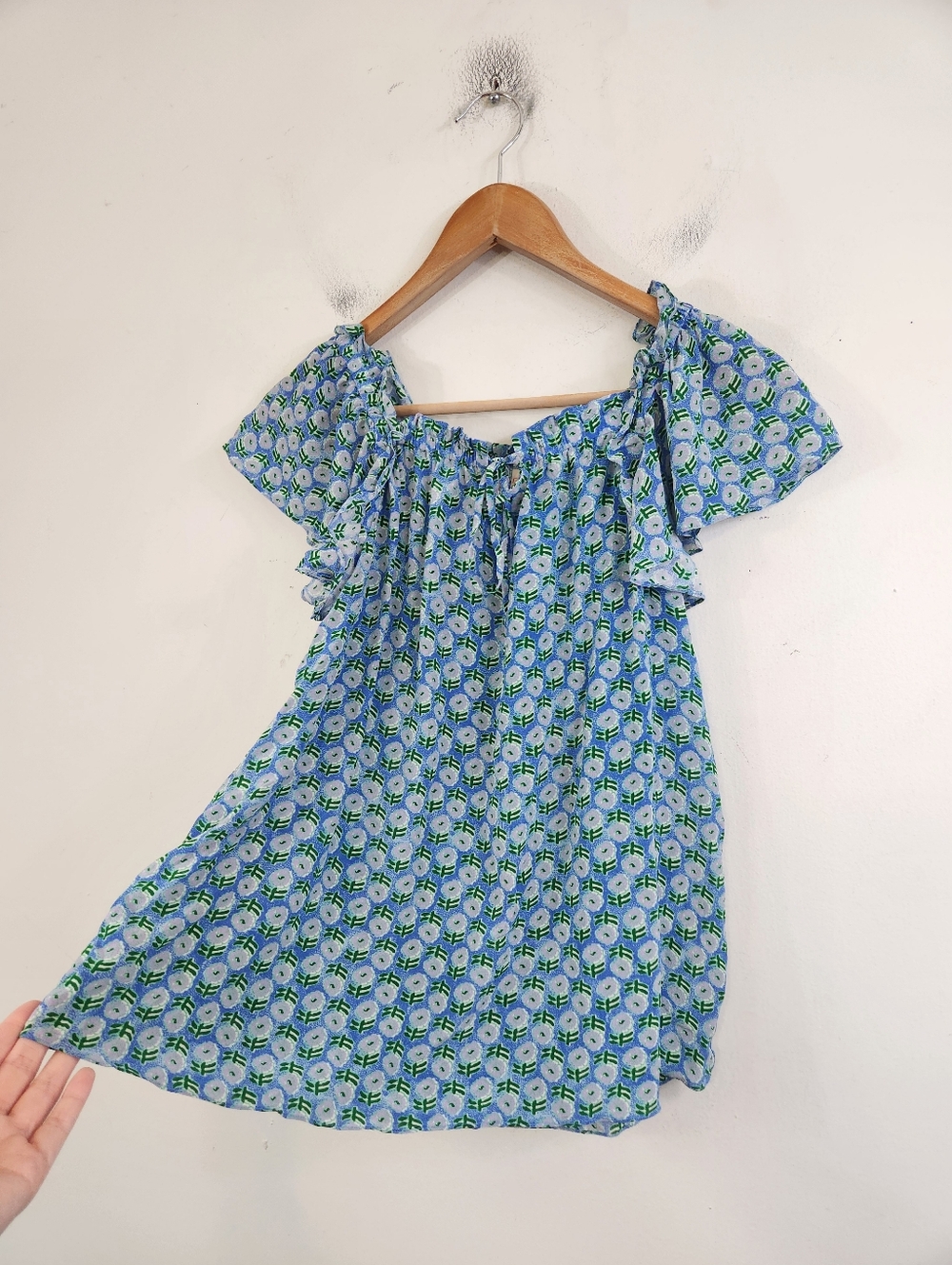 Rungolee Silk Flutter Sleeve Top